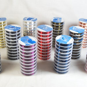 0.4mm x 9m  Copper Wire - Choice of Colours - Thin Gauge Jewellery Modelling Craft Florist Findings