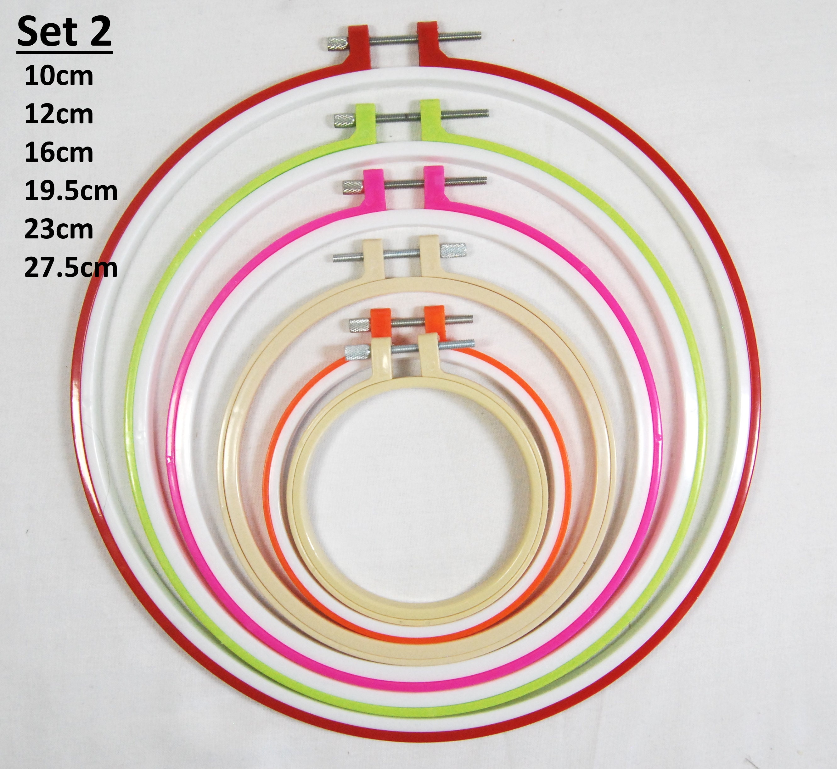 Plastic Embroidery Rings Choice Of Sizes Cross Etsy