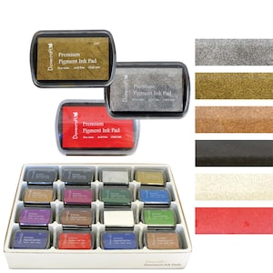 Tampon encreur pigmenté Dovecraft - Non toxique de qualité supérieure - Tampon de couleur pour tampons créatifs