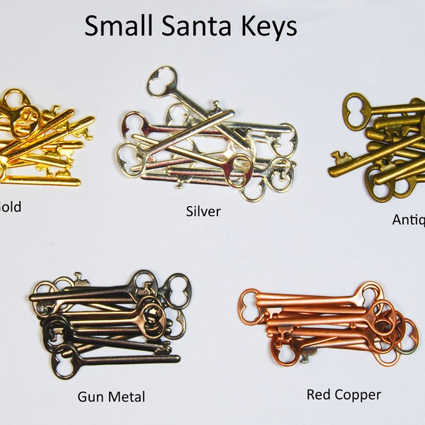 Kleine Weihnachtsmänner - Farbwahl - Metall Charms Steampunk Teile Schmuck zu Weihnachten