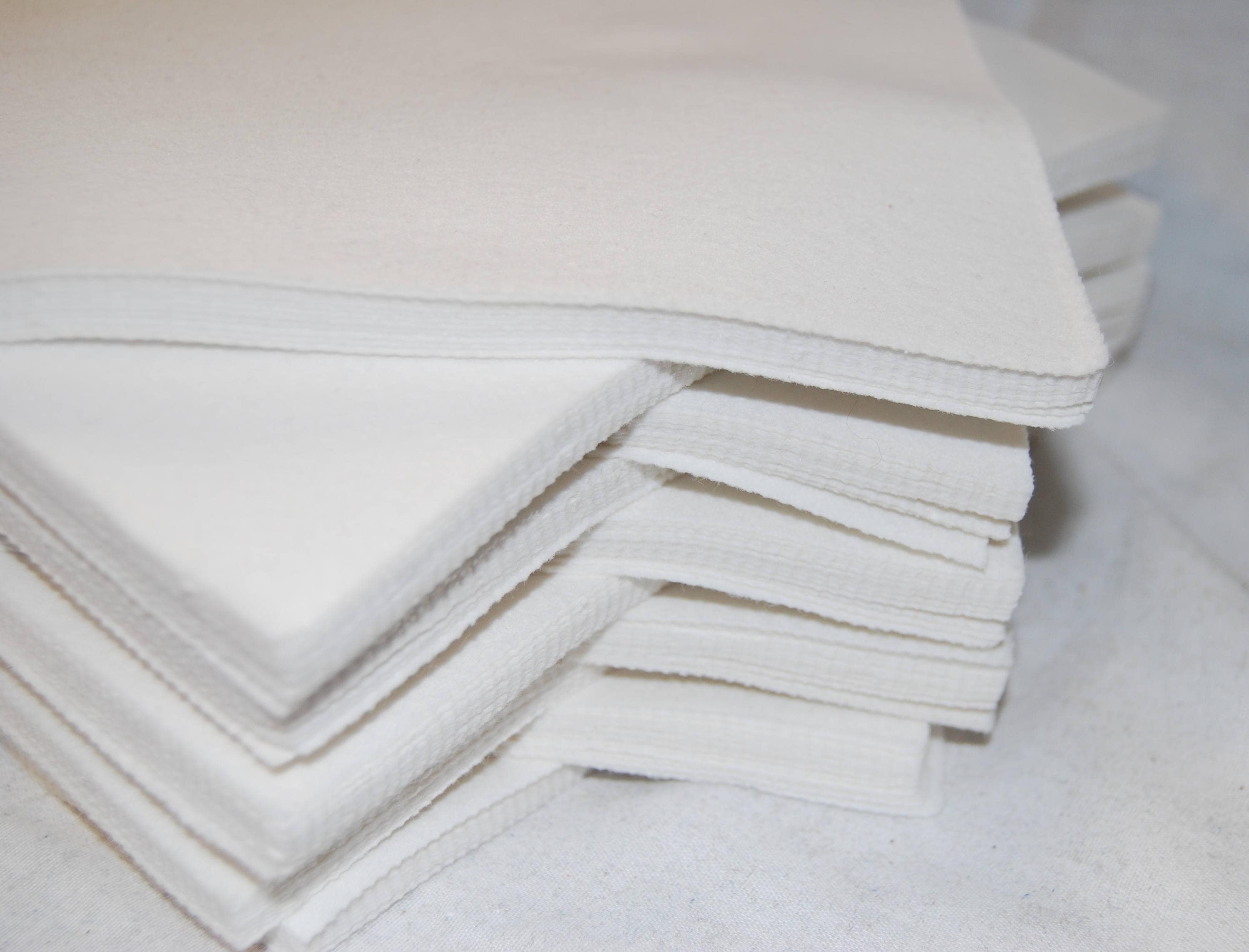 WHITE Self Adhesive Felt 9 Squares for Crafting and Etsy