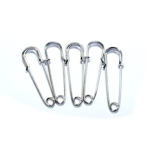 Silver Kilt Pins - Various Size Stitch Metal Coat/Jacket Broach - Bag Accessories/Decoration/Charms