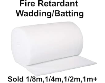 Polyester Wadding/Batting for Quilting, Upholstery 2/4/6/8oz - Various Lengths