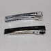 45mm Silver Alligator Hair Clips