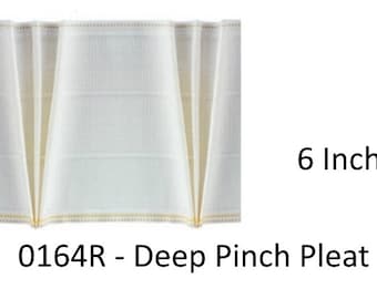 0164R -  Deep Pinch Pleat 6" - Pencil Pleat Curtain Heading Tape - Curtain Making