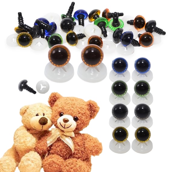 KOOSUFA Veiligheidsogen Glitter Kleurrijke ogen Teddy poppenogen kunststof ogen pop ogen teddyogen met ringen 9mm 12mm 14mm 16mm 18mm 20mm 25mm (Veelkleurige, (12 ogen/ 6 paar) 25 mm KOOSUFA Veiligheidsogen Glitter Kleurrijke ogen Teddy poppenogen kunststof ogen pop ogen teddyogen met ringen 9mm 12mm 14mm 16mm 18mm 20mm 25mm (Veelkleurige, (12 ogen/ 6 paar) 25 mm