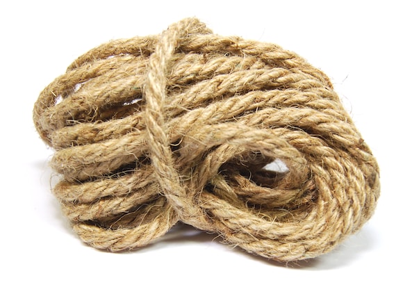 Natural Jute Cord, Chunky Hessian / Burlap Rope Arts & Crafts twine String,  Sisal 