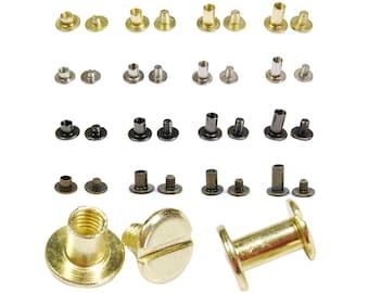 Chicago Screws - 4mm to 10mm - Vary Colour | Iron Fasteners | Interscrews | Partition Screws | Binding Posts