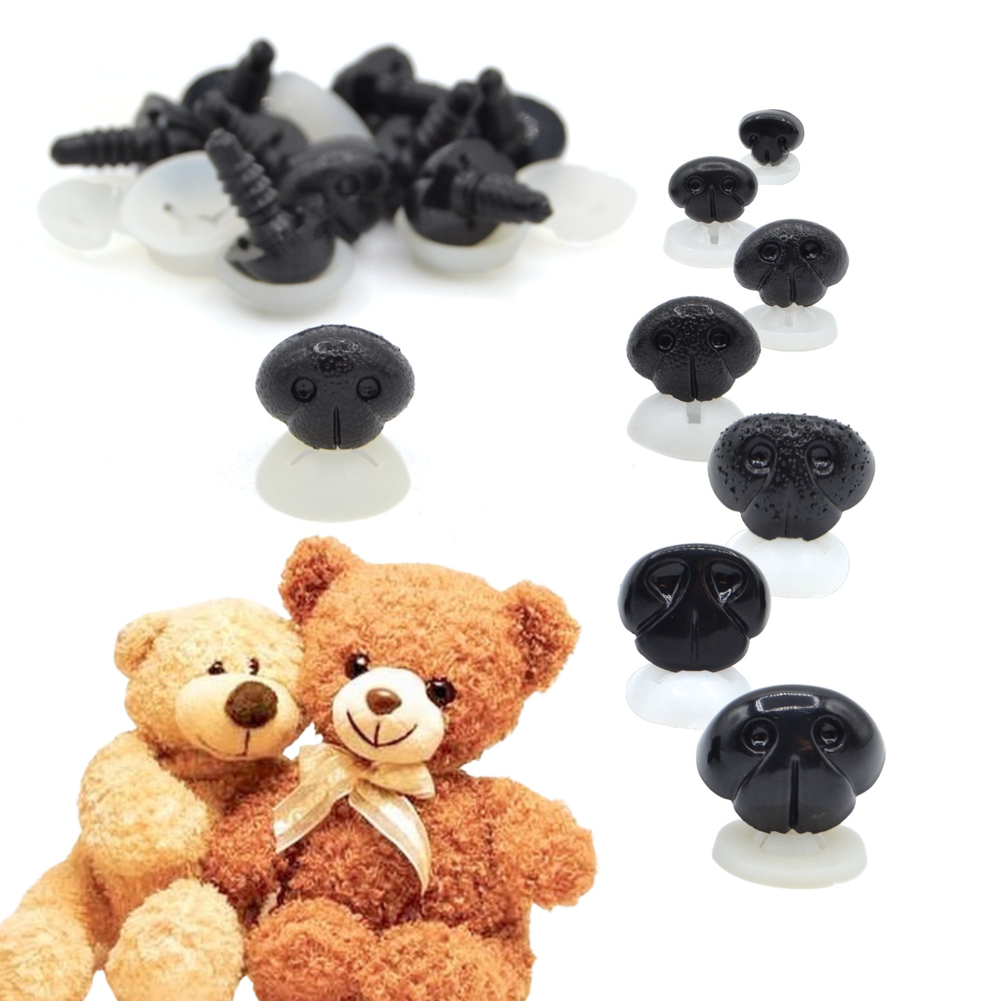 Trucraft Large Set Brown Safety Eyes And Nose For Teddy Bears And Toys