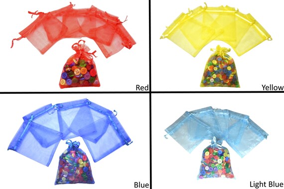 10cm x 12cm Organza Straight Gift Bags Wedding Party Jewellery