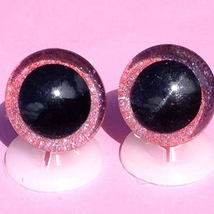 3D Mixed 20mm Safety Teddy Eyes with PLASTIC BACKS Glitter Sparkle Animal Eyes for Teddy Bear Making image 6