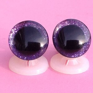 3D Mixed 20mm Safety Teddy Eyes with PLASTIC BACKS Glitter Sparkle Animal Eyes for Teddy Bear Making image 4