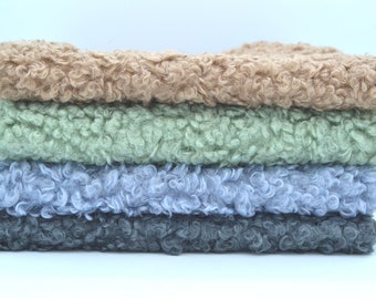 Teddy Lux Fur Fabric 20mm Pile - Various Colours and Sizes - Fake Fur Toy Making