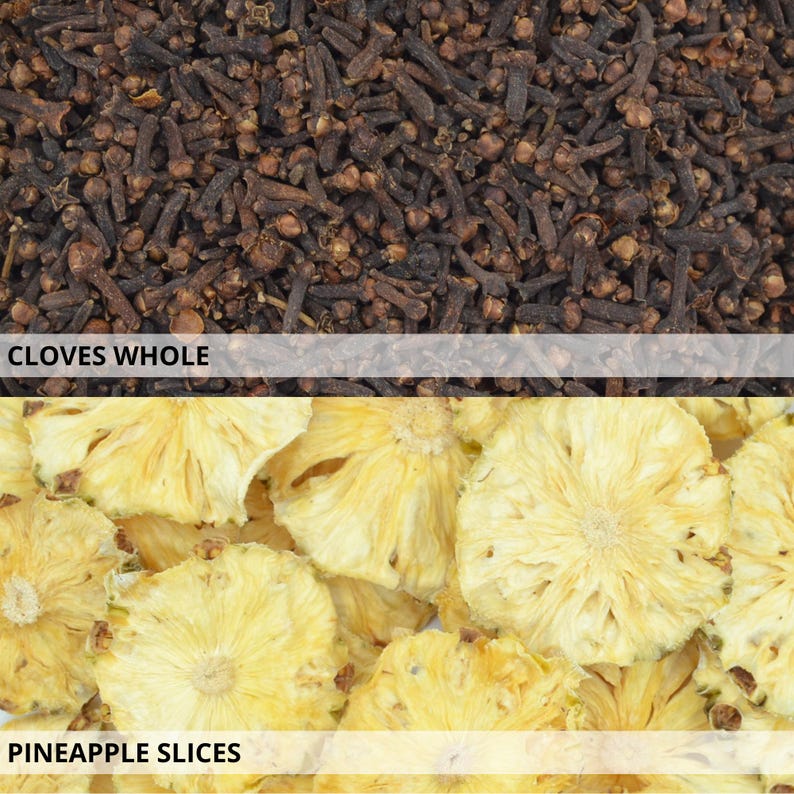 Dried Fruit Slices & Spices - Decoration Orange Lemon Lime Apple Slices, Cinnamon Sticks, Whole Cloves, Chillies - Scented Christmas Wreaths image 10