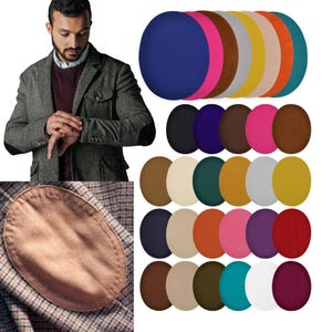 Elbow Patch Faux Suede Iron on Sew on 140mm x 110mm Choice of Colours - Knees, Repair, Jacket, Jumper