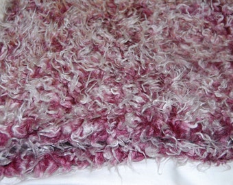 Burgundy Frost - Various Size Animal Faux Fur - 45mm Pile High Quality