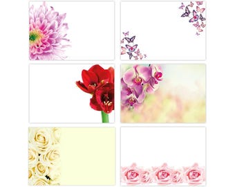 OASIS® Blank Flower Message Cards - 60mm x 90mm - Florist Supplies
