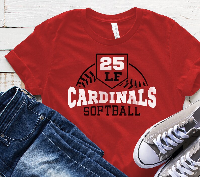 Cardinals SVG Cardinals Softball Shirt Design Decal Design Etsy