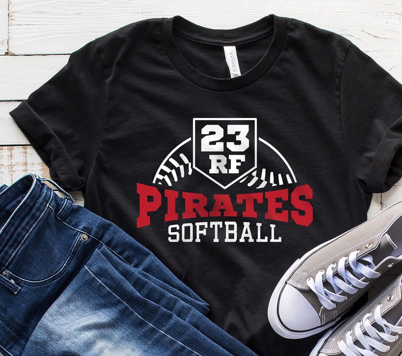 Pirates SVG Pirates Softball Shirt Design Decal Design Etsy