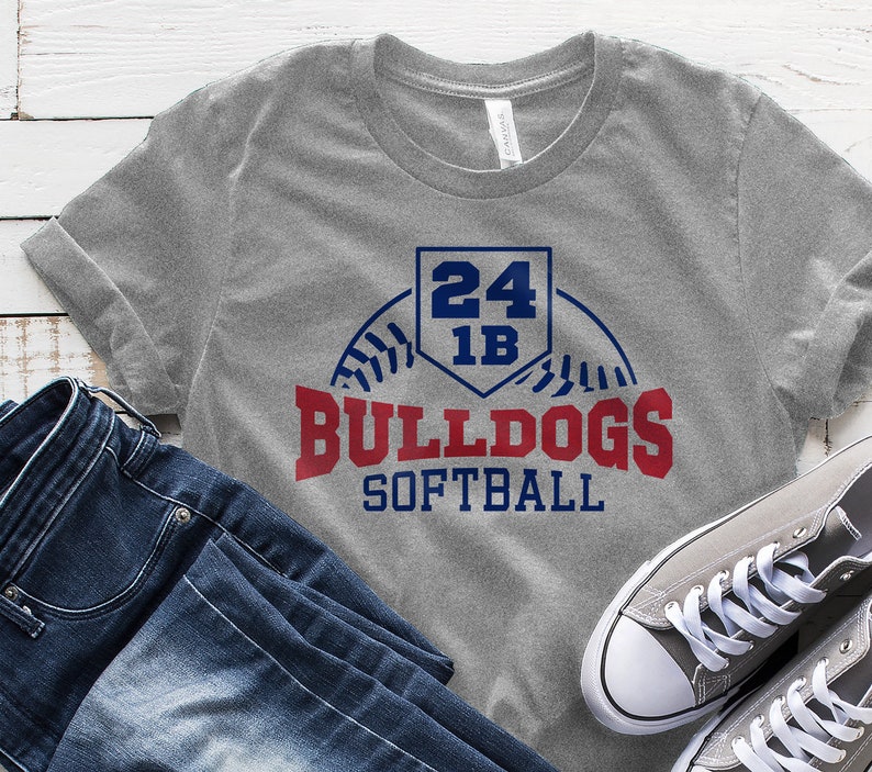 Bulldogs SVG Bulldogs Softball Shirt Design Decal Design Etsy
