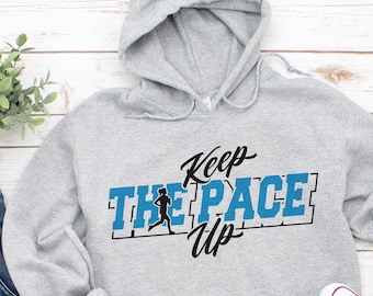 Running SVG, Keep up the Pace, SVG, Female, Jogging SVG, 5K, Marathon, Track, Cross Country, Cut File, NO9GraphicSupplyCo