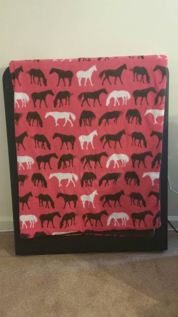 Items similar to Horse Fleece Blanket on Etsy