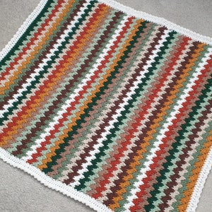 CUSTOM ORDER - Crochet Spiky Striped Baby Blanket // Colours of your choice!