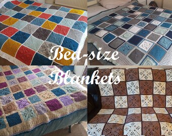 Custom Crochet Blanket – Handmade Acrylic Throw, Bed or Sofa