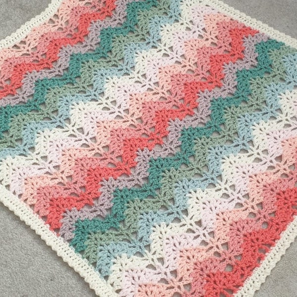 Coral Baby Blanket Etsy