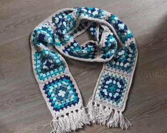 CUSTOM Granny Square Scarf // Colours of your choice!