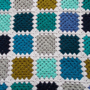 CUSTOM - Crochet Baby Blanket // Granny Square Patchwork image 1