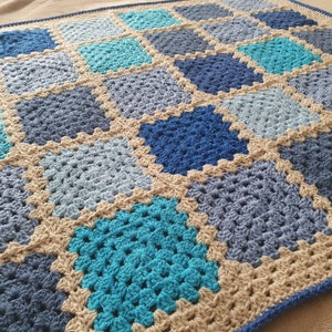 CUSTOM - Crochet Baby Blanket // Granny Square Patchwork image 8