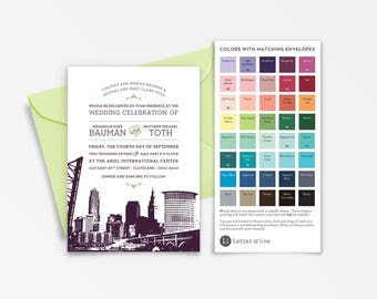 Sample: Cleveland City Skyline Invitation