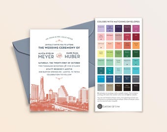 Sample: Austin City Skyline Invitation