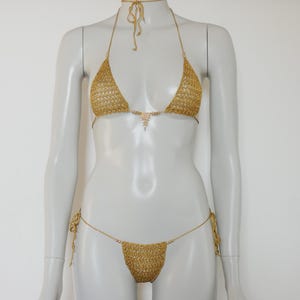 Gehäkelter Mini-Micro-Bikini für Damen