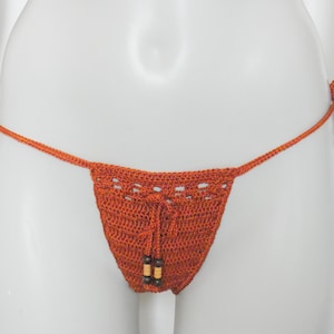 Sexy Rust Crochet Bikini for Girls - Etsy