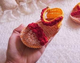 Crochet sandals for baby girl