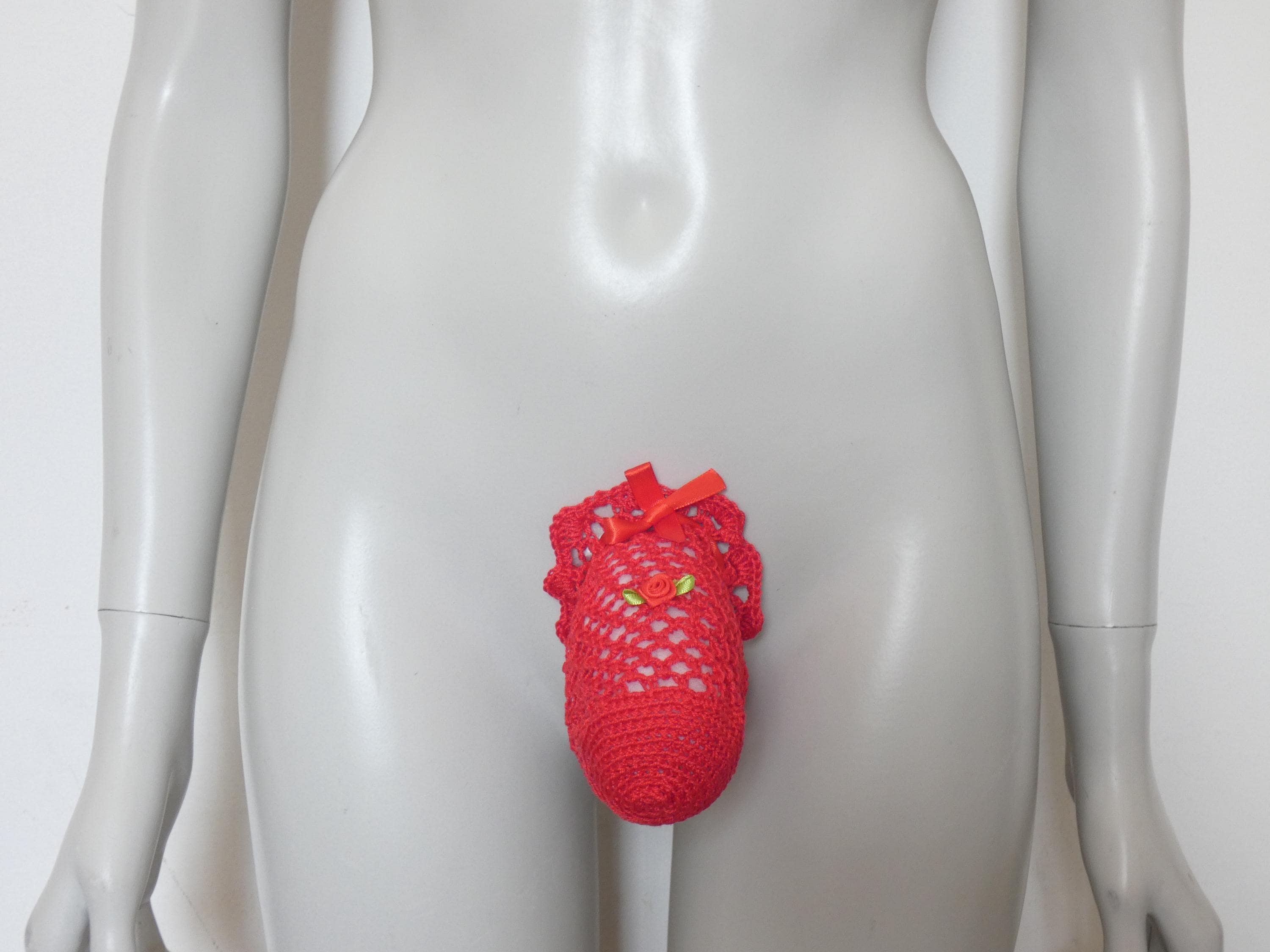 Crochet men penis bag