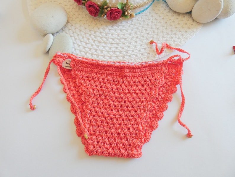 Crochet Bikini Set for Young Girls Crochet Swimsuit Bikini for Teenager ...