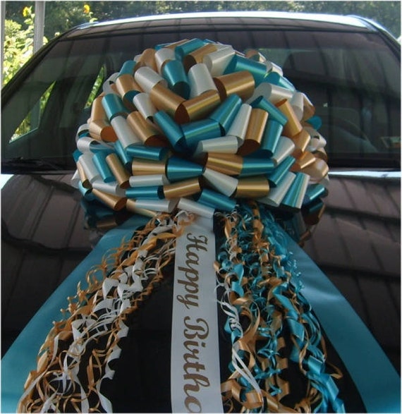 Big Car Bows Happy Sweet 16th Birthday Party Car Bow No Assembly