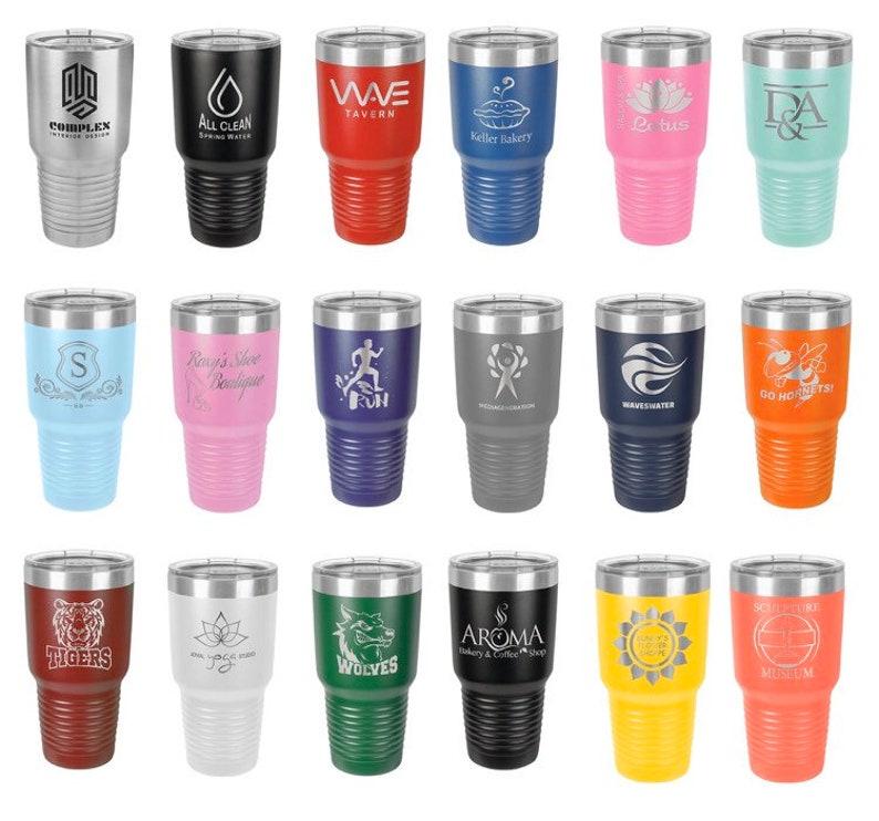 A. 30oz Custom Stainless Steel Tumblers Laser Etched 30oz Etsy