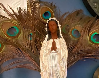 Black Madonna with Pearl Robe Virgin Mary Our Lady