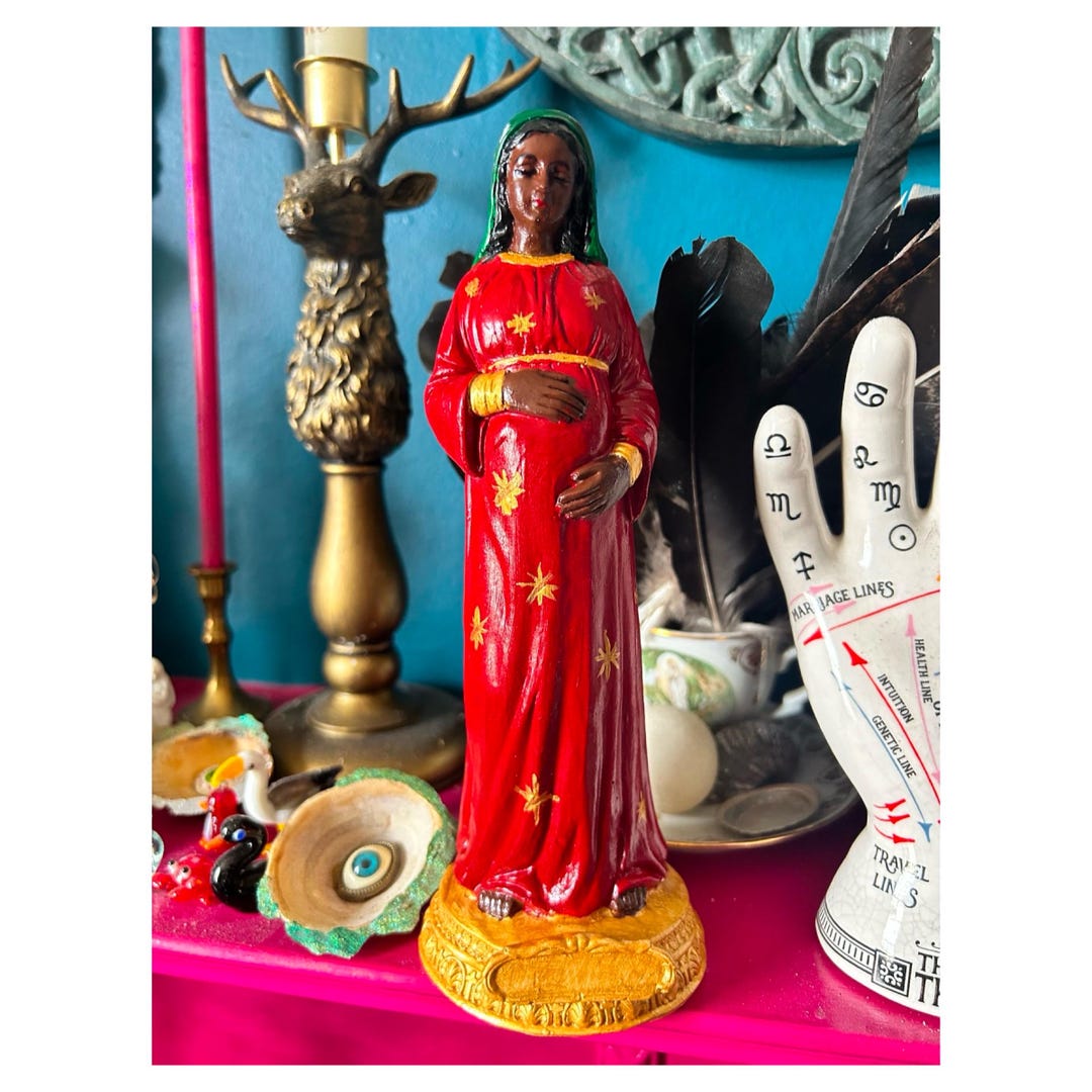 Black Madonna Virgin Mary Statue - Etsy