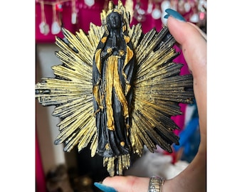 Black Madonna Virgin Mary wall shrine