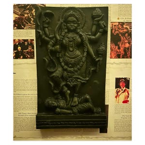 Kali Ma Goddess plaster wall shrine/ plaque