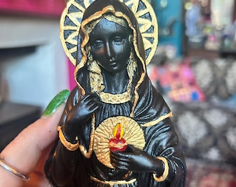 Black Madonna Virgin Mary  immaculate heart wall art