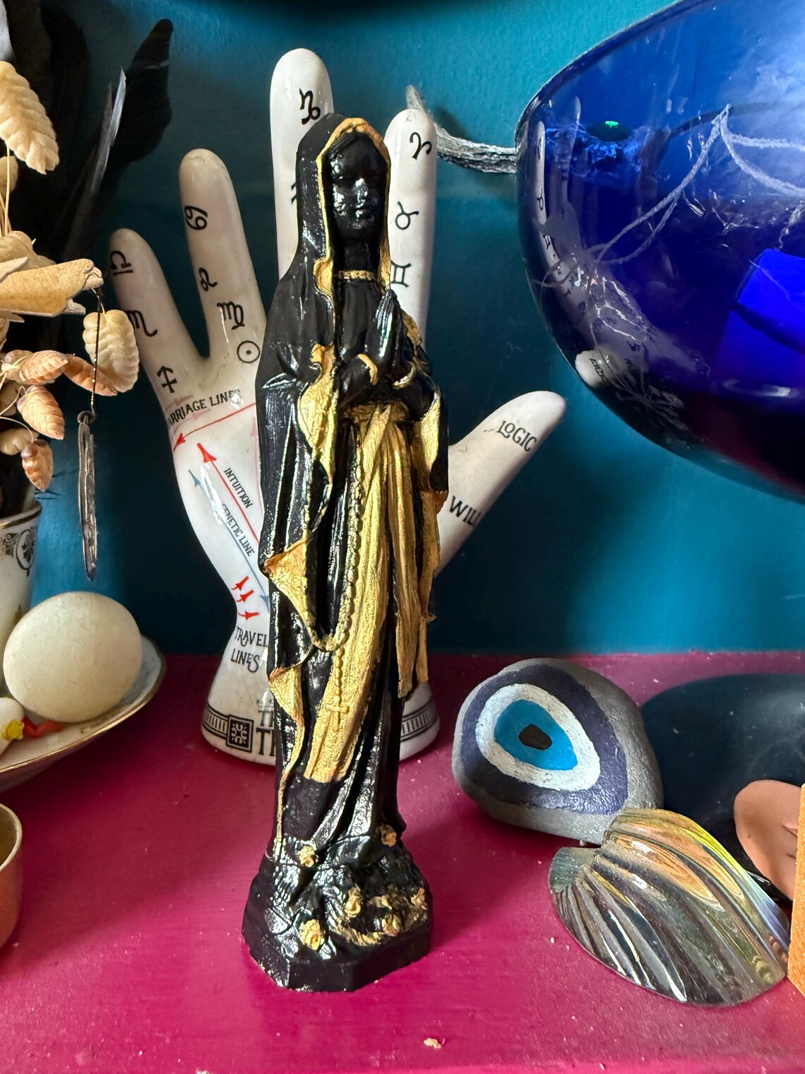 Black Madonna Virgin Mary Statue - Etsy