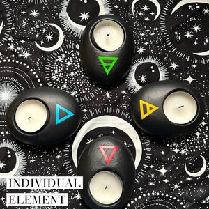 Element tea light candle holders