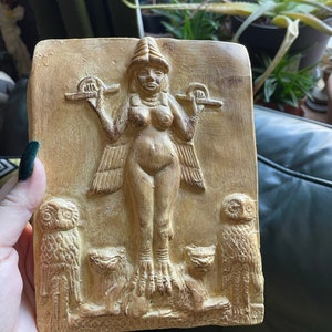 Lilith, Ishtar, Inanna, Asherah,  Queen of the Night,  Burney Relief plaque.
