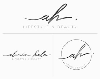 Handwriting Branding design, Modern premade logo, Calligraphy logo design, Photography logo, Boutique logo, Feminine logo, Initials logo